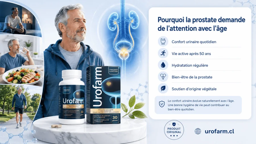Urofarm — pourquoi la prostate demande de l'attention avec l'âge